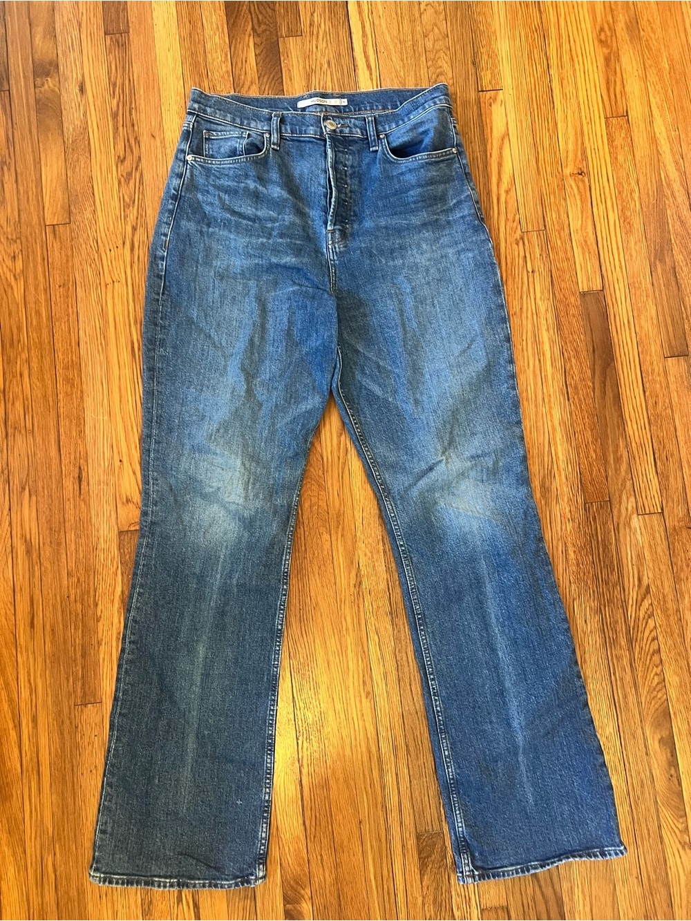 Hudson Jeans Women's Tall Flared Denim in Medium Blue Wash Size 32